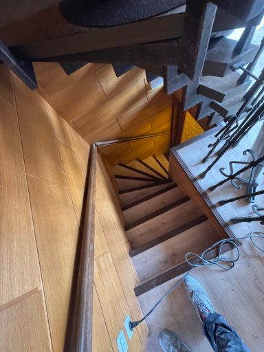 Treppe Nachher Verlegung Vinyl Treppe